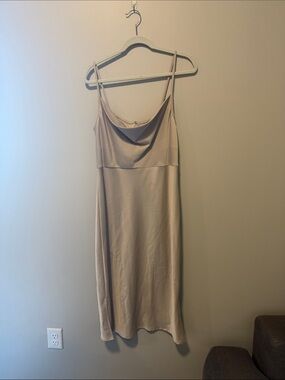 BHLDN | Dresses | Anthropologie X Bhldn Gabriella Aline Duchess Satin Midi  Dress | Poshmark